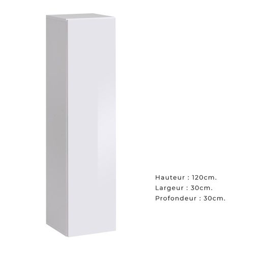 Colonne Suspendue Moyen Modèle Coloris Blanc Pour Salon Collection Switch.