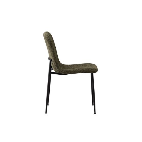 Chaise 'alice' Bouclé Vert, Dimension H81.5 X L42 X P57