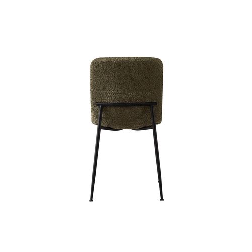 Chaise 'alice' Bouclé Vert, Dimension H81.5 X L42 X P57