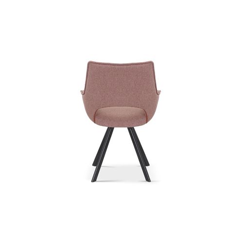 Chaise Timote Tissu Rose, Dimension H86.5 X L61 X P64