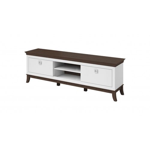 Meuble TV XL 196 Cm Collection Palace. Couleur Blanc Et Chêne