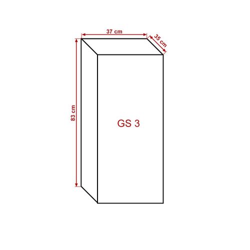 Meuble De Salon Noir Collection Cepto, 1 Porte, 2 Étagères. Idéal Pour Un Petit Rangement