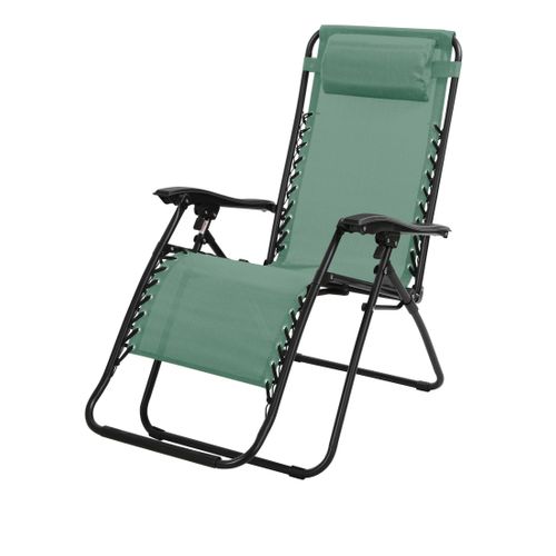 Fauteuil Relax D'extérieur Coloris Vert 90x108x64 Cm