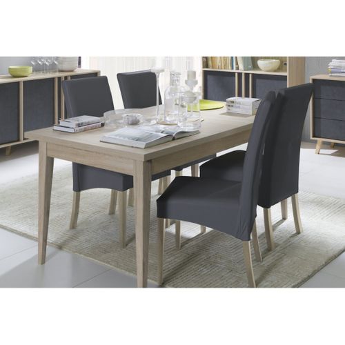 Table Malmo 160 Cm Coloris Chêne Sonoma – Pour 6 Personnes