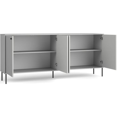 Buffet Isis 4 Portes – Coloris Gris – Style Moderne – 207 Cm