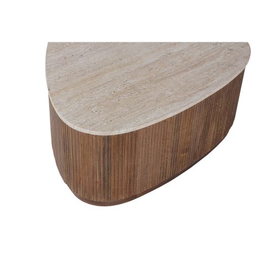 Table Basse En Bois Massif Collection Delhi 100cm - Style Ethnique Et Design