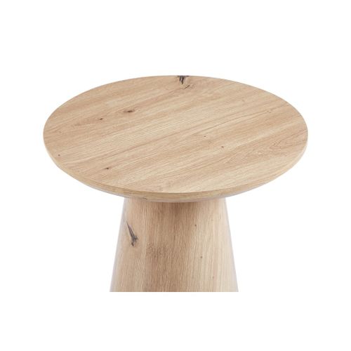 Table D'appoint Ronde Collection Tignes – Effet Pin – D45 X H55 Cm