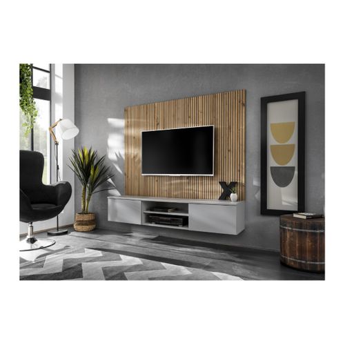 Composition Murale Ixar – Meuble TV + Panneaux Muraux Décoratifs