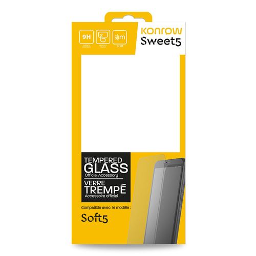 Verre Trempé Pour  Sweet 5 (compatible Soft5 - 9h, 0.33mm)