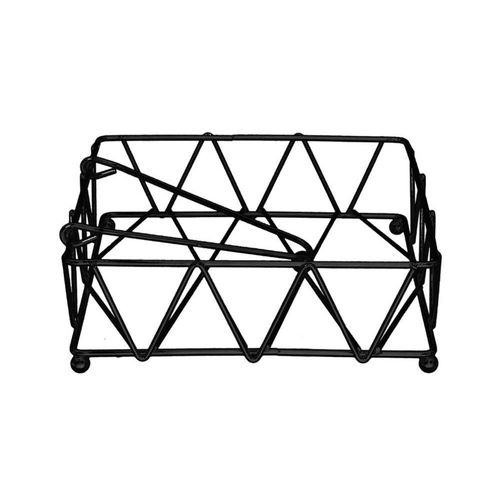 Porte Serviettes Filaire Avec Rabat En Métal Noir