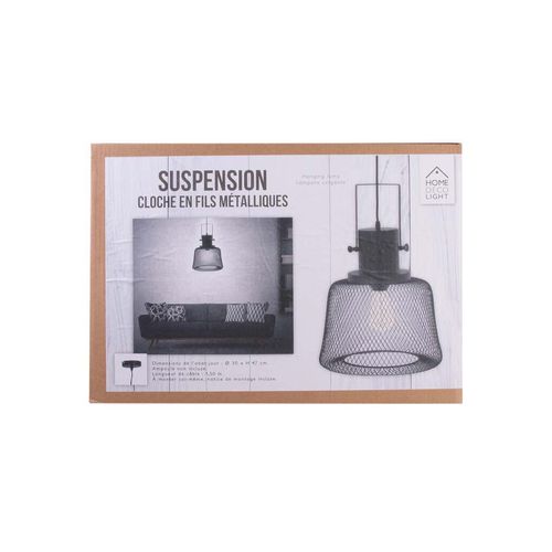 Suspension En Métal Cloche Filaire