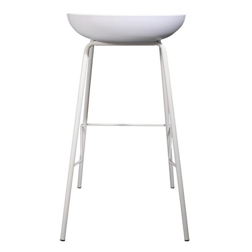 Lot De 2 Tabourets De Bar "hella" 84cm Blanc