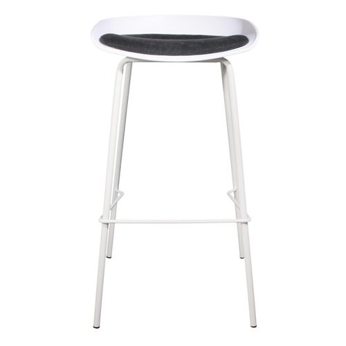 Lot De 2 Tabourets De Bar "hella" 84cm Blanc