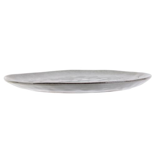 Assiette Plate Galet Natural Au Gré Du Temps - Gris