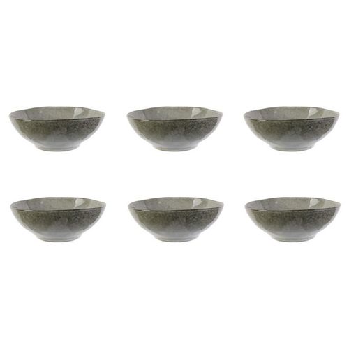 Lot De 6 Bols "au Grès Du Temps" 19cm Gris