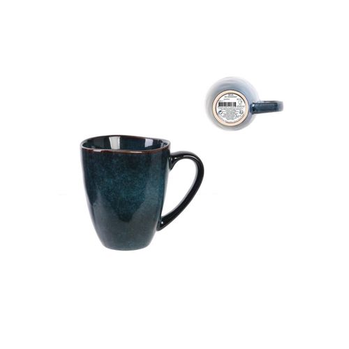 Lot De 6 Mugs "au Grès Du Temps" 12cm Bleu