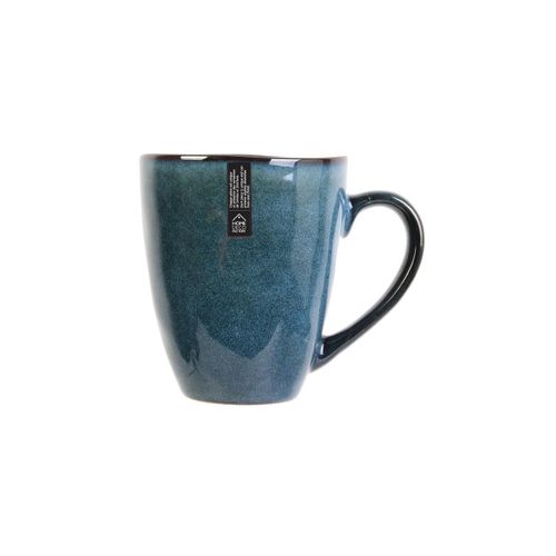 Lot De 6 Mugs "au Grès Du Temps" 12cm Bleu