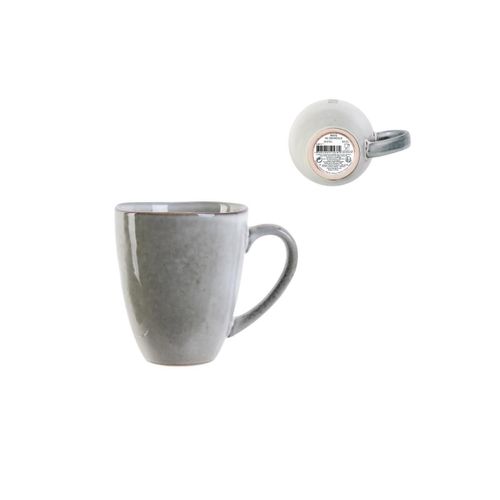 Lot De 6 Mugs "au Grès Du Temps" 12cm Gris