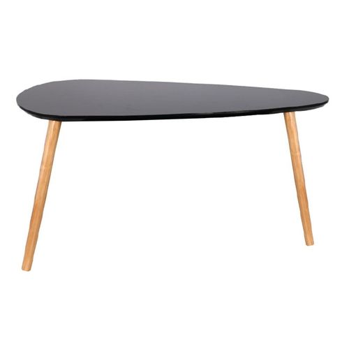 Tables Gigognes En Bois Galet (lot De 2) Noir