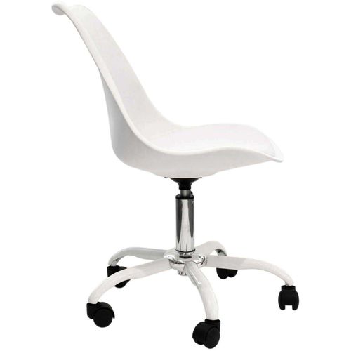Chaise De Bureau à Roulettes Kiruna Blanc