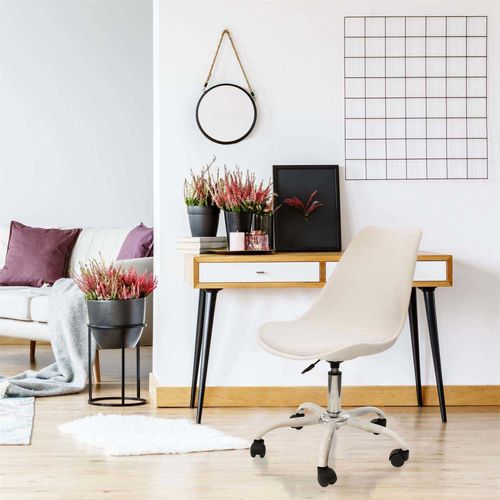 Chaise De Bureau à Roulettes Kiruna Blanc