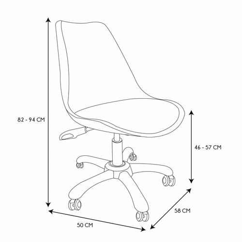 Chaise De Bureau à Roulettes Kiruna Blanc