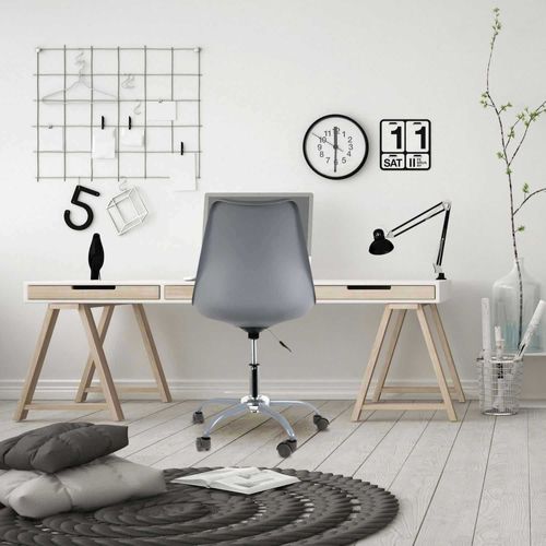 Chaise De Bureau à Roulettes Kiruna Gris
