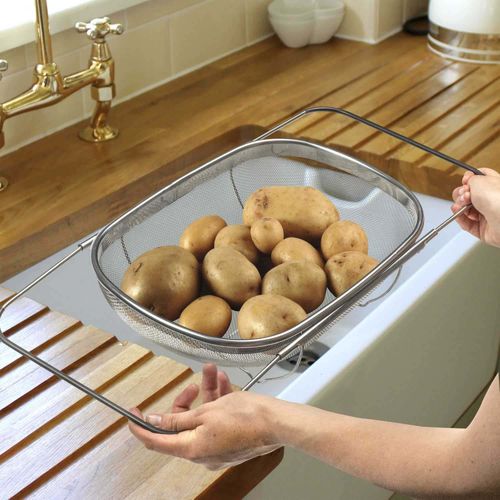 Passoire En Acier à Poignées Extensibles