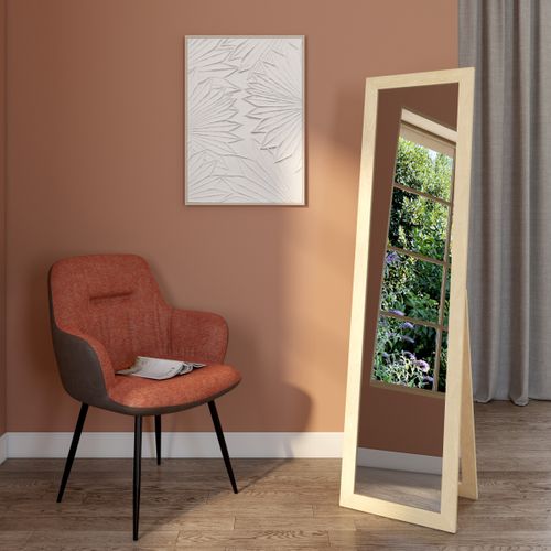 Miroir en bois sur pied 39x150 CMP Marron