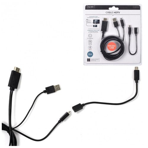 Câble Hdtv USB "android" 2m Noir