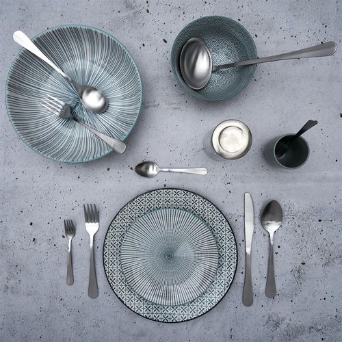 Ménagère 39 Pièces En Inox Brossé Inox