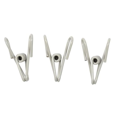 Lot De 9 Pinces "ferme Sachet" 10cm Gris