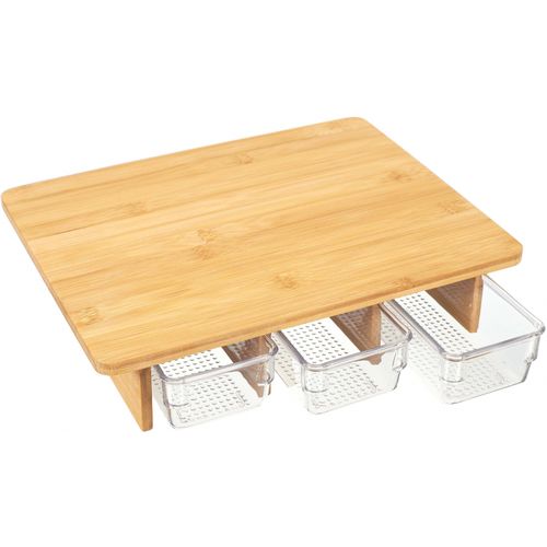 Planche à Découper Avec 3 Tiroirs Intégrés