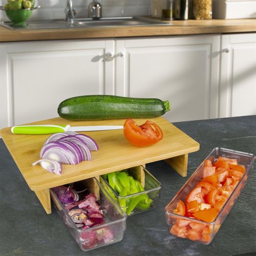 Planche à Découper Avec 3 Tiroirs Intégrés