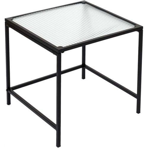 Tables Gigognes Plateau En Verre Texturé Rosa (lot De 2)