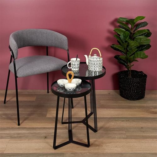 Lot De 2 Tables Gigognes - Noir