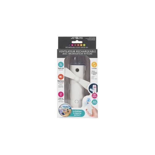 Ventilateur et Brumisateur "rechargeable" 12cm Blanc