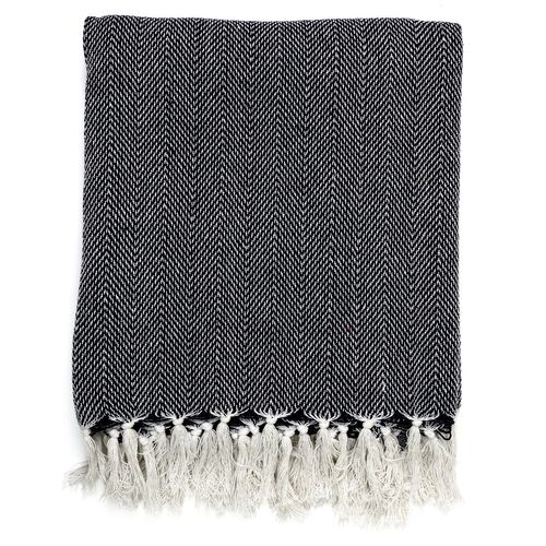 Plaid Jacquard - Bleu Marine