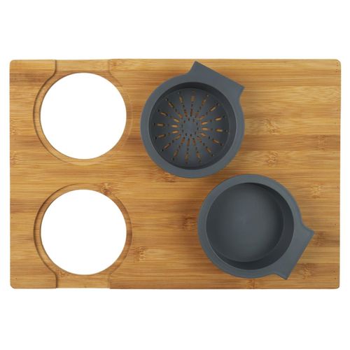 Planche à Découper "3 En 1" 40cm Naturel