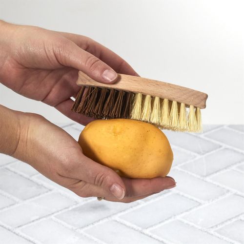 Brosse à Légumes En Bois "cook" 11cm Marron