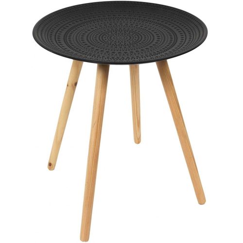 Tables Gigognes Rondes Relief (lot De 2) Noir