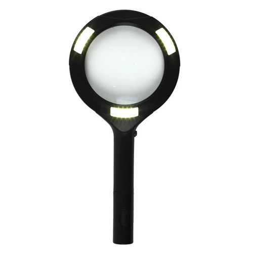 Loupe LED "grossissement" 24cm Noir