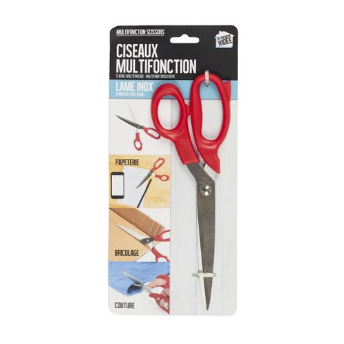Ciseaux Universel "multifonction" 25cm Rouge