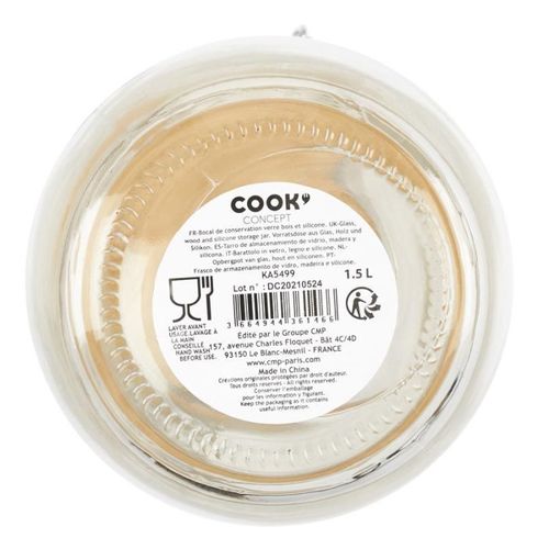 Bocal De Conservation "nourriture" 1,5l Transparent