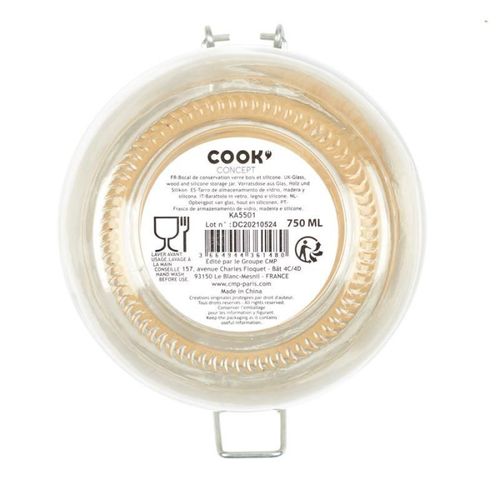 Bocal De Conservation "nourriture" 75cl Transparent