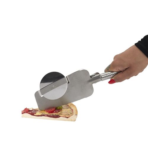 Coupe Pizza En Métal "4 En 1" 28cm Argent