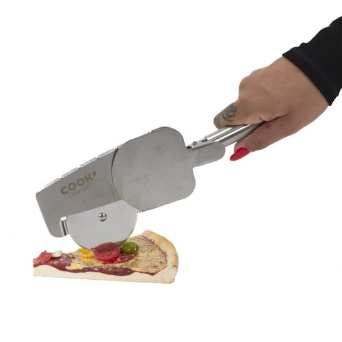 Coupe Pizza En Métal "4 En 1" 28cm Argent