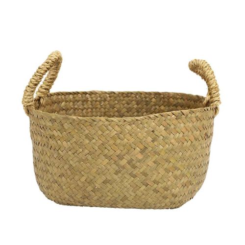 Lot De 3 Paniers De Rangement "tressé" 34cm Naturel