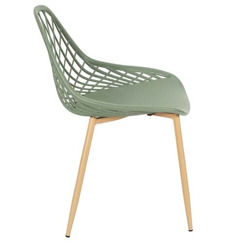 Lot De 4 Chaises Design "malaga" 80cm Vert