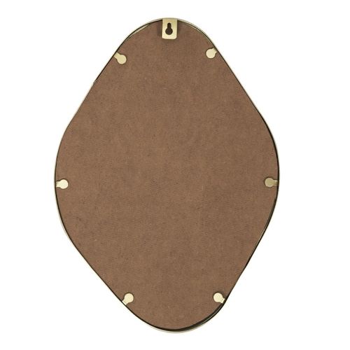 Miroir Mural Déco "contour Losange" 34cm Or